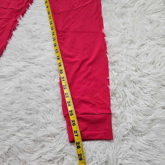 Buff Bunny Women Sz M Hot Pink Jasmine‎ Workout Mid Rise Drawstring Jogger Pants - Picture 8 of 11